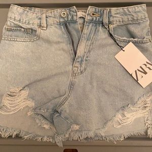 Zara denim shorts